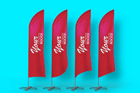 Feather Flags Bow Flags Mockup Feather Flags Types Of Feathers Feather