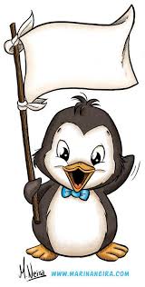 Messenger Penguin Digi Stamp By Marinaneira On Etsy Penguen Hayvan Hayvanlar