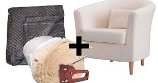How To Turn Ikea S Tullsta Chair Into A Designer Piece Ikea Chair Makeover Slipcovers For Chairs Chairs Repurposed