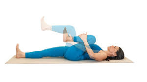 Peaceful hip opening yoga pose