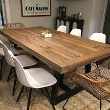If you are one of those people, please visit www.lakeandmountainhome.com to inquire about building your own custom, solid barn wood kitchen. Stephen Pine Solid Wood Dining Table In 2020 Dining Table In Kitchen Wood Dining Room Table Large Dining Room Table