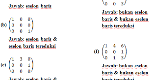 Contoh soal matriks bentuk eselon baris tereduksi. It S Me R Contoh Soal Matriks