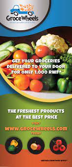 Pin By Ma Avia Khan 4slash On Wow Rollup Banners By 4slash Food Standee Design Delivering Groceries