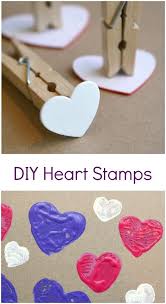 Below, you'll discover art projects and preschool crafts to do all year long. Diy Heart Stamp Art Valentine Crafts For Kids February Crafts Valentine Crafts