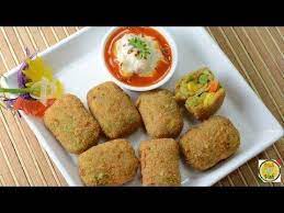 Crunchy Vegetable Nuggets By Vahchef Vahrehvah Com Recipes Savory Snacks Food