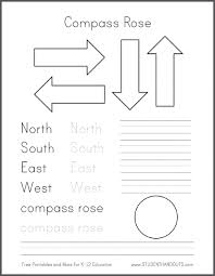 Diy Compass Road For Primary Grades Social Studies Geography Social Studies Worksheets Kindergarten Social Studies Map Skills