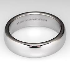 Mens Tiffany Lucida Wedding Band Ring 6mm Wide Platinum Retail 2150 Mens Wedding Rings Platinum Wedding Rings Mens Wedding Bands