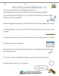 Multiplication and division word problems grade 1. Multiplication Word Problems 4th Grade