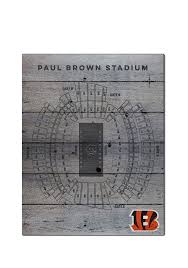 Cincinnati Bengals 16x20 Seating Chart Sign 15670047