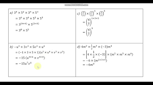 Mathematics exercise for 2 students. Form 3 Mathematics Chapter 1 Indices 1 2a 1 2b Activity Youtube