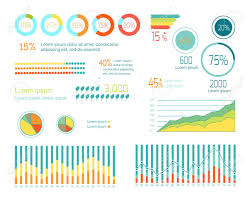 set of elements for wind infographics graphs and charts show