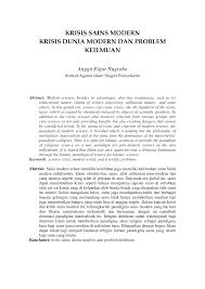 Teknologi hijau adalah aplikasi sains alam sekitar untuk memulihara sumber dan alam semulajadi bagi menangani impak negatif aktiviti. Pdf Krisis Sains Modern Krisis Dunia Modern Dan Problem Keilmuan