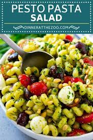 Pesto Pasta Salad Italian Pasta Salad Easy Pasta Salad Pasta Salad Pesto Olives Tomatoes Dinneratth Pesto Pasta Salad Pasta Salad Pasta Salad Recipes
