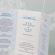 Smile Three Fold Wedding Invitation Folded Wedding Invitation Wedding Invitations Tri Fold Wedding Invitations
