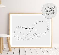 Personalized Baby Poster Birth Poster Drawing Baby Birth Stats Wall Art Nursery Wall Art Printa Nursery Wall Art Printable Birth Stats Wall Art Baby Posters