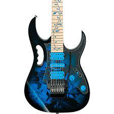 Deadeye guitars where musicians get their gears deadeye guitars online guitar store has been setup since early 2007. Ibanez Jem77p Steve Vai Signature Jem Premium Series Electric Guitar Blue Floral Pattern Musician S Friend