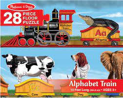Melissa and doug butterfly and heart stamp set. Alphabet Train Floor Puzzle 28 Pieces Melissa Doug Dancing Bear Toys