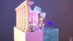 Share a gif and browse these related gif searches. Artstation 90 S Aesthetic Vaporwave Dungeon Esteban Pardo