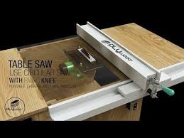 Diy Table Saw Portable How To Make A Homemade Table Saw With Spliter Riving Knife Use Circular Saw Youtube Diy Table Saw Homemade Tables Sliding Table Saw