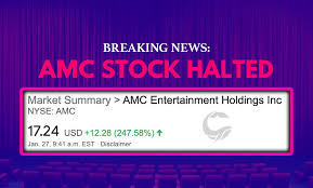 Researching amc entertainment (nyse:amc) stock? Mr Whale On Twitter Breaking Amc Entertainment Amc Stock Temporarily Halted On Multiple Platforms After Rising Nearly 300