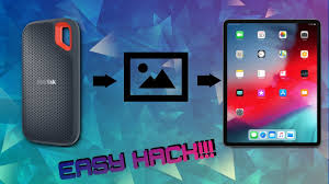 How To Ipad Pro External Storage Trick Transfer Files From A Hard Drive Youtube