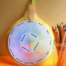 The Colours Of The Season Calendar Season Calendar Education Inspiration Months In A Year