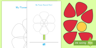 Flower Petal Reward Chart Display Poster Flower Petal