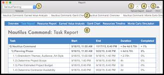 OmniPlan 3 for Mac User Manual - Reporting and Printing