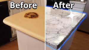 In fact, covering wood countertops is one of the most popular uses of epoxy resin. The Ultimate Epoxy Kit For Remodeling Old Countertops Stone Coat Countertops Epoxy Youtube
