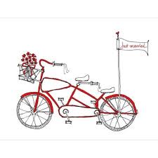 Tandem Bike Wedding Ride Off With This After The Wedding D Valentines Cards Tandem Bike Tandem Bike Wedding