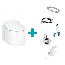 Grohe sensia arena, la solution ultime en matière d'hygiène, conçue sur mesure pour répondre à vos besoins. Nouveau Wc Lavant Suspendu Grohe Sensia Arena Pour Reservoirs De Chasse Encastres Montage Mural Avec Abattant Blanc Avec Set D Installation 39354sh1 46944001 Reuter
