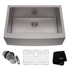 The best stainless steel farmhouse sink should be aesthetic, useful and highly durable. 30 Apron Front 16 Gauge Stainless Steel Single Bowl Kitchen Sink