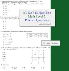 You will need a college board account to use the app. Sat Math Level 2 Practice Test Pdf