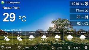 El Tiempo En Nueva York Estados Unidos 15 Dias Probabilidad De Lluvia Viajar A Granada Palma De Mallorca