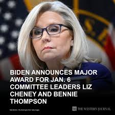 Biden Announces Major Award for Jan. 6 Committee Leaders Liz Cheney and  Bennie Thompson: “President Biden believes these Americans are bonded by  their common decency and commitment to serving others,” the White