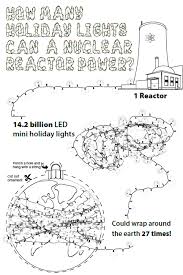 What colors will each number have? Nuclear Reactor Holiday Lights Coloring Page And Cut Out Ornament Department Of Energy