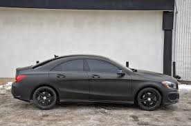 Black On Black Matte Black Wrap On A Mercedes Benz Cla250 Mercedes Benz Cla 250 Benz Car Dream Cars