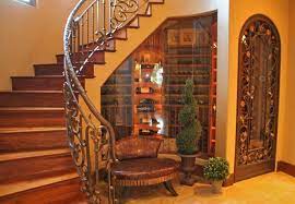 Pin By Jill Walsh On California Dreamin If I Win The Lotto Under Stairs Wine Cellar Under Stairs Circular Stairs