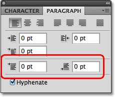 Check spelling or type a new query. Photoshop Type The Paragraph Panel