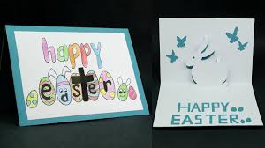So here are some ideas for making easter cards with egg theme. Diy Happy Easter Card How To Make Pop Up Easter Card Youtube