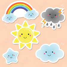 Usa un mapa del tiempo y dibuja imágenes describiendo el clima. Lindo Clima Y Elementos Del Cielo Sol Arcoiris Nubes Vector Pegatinas Para Ninos Elementos De Diseno Aislados Etiquetas Infantiles Ilustraciones Vectoriales Clip Art Vectorizado Libre De Derechos Image 76642353