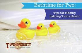 Baby bathtubs come in many shapes and sizes. Bathtime For Two Tips To Make Bathing Twins Easier Twiniversity
