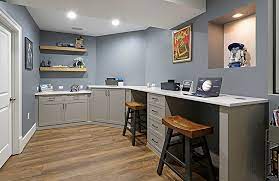 Some basement home office projects are simply adding home office supplies and materials to an existing fully furbished and finished basement, while others will include full basement development and design. Home Office And Kids Study Spaces Metro Building Remodeling