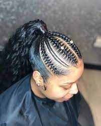 Latest Ghana Weaving Shuku Styles 2019 Hair Ponytail Styles Natural Hair Styles Braided Hairstyles