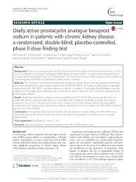 Both diabetics and those with kidney problems can enjoy the protein found in eggs and a single scrambled egg at breakfast time provides an excellent foundation for adding in veggies or bell peppers for extra flavor without the caloric pitfalls. Pdf Orally Active Prostacyclin Analogue Beraprost Sodium In Patients With Chronic Kidney Disease A Randomized Double Blind Placebo Controlled Phase Ii Dose Finding Trial