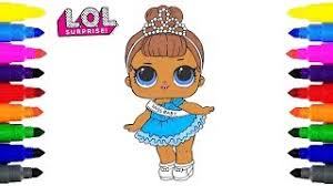 You want to see all of these lol surprise doll coloring pages. L O L Surprise Doll Miss Baby Coloring Pages For Kids Youtube