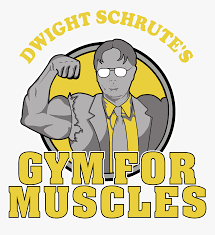 Dwight kurt schrute is a fictional character on nbc's the office portrayed by rainn wilson. Dwight Schrute S Gym For Muscles Cartoon Hd Png Download Kindpng