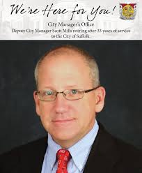 We're Here for You… City of Suffolk employees are continuing to carry out  the business of keeping the City running during the COVID-19 situation.  Deputy City Manager Scott Mills is retiring from