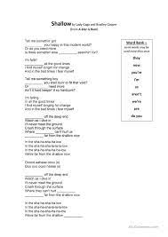 Shallow By Lady Gaga Lady Gaga Song Lady Gaga Lady Gaga Song List
