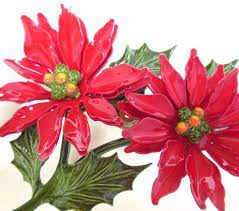 Vintage Enameled Poinsettia Flower Brooch Christmas 50 S Etsy Poinsettia Flower Poinsettia Flowers